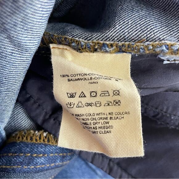 We The Free People High Waist Ankle Cropped Cotton Denim Mom jeans womens 31 - Picture 14 of 15